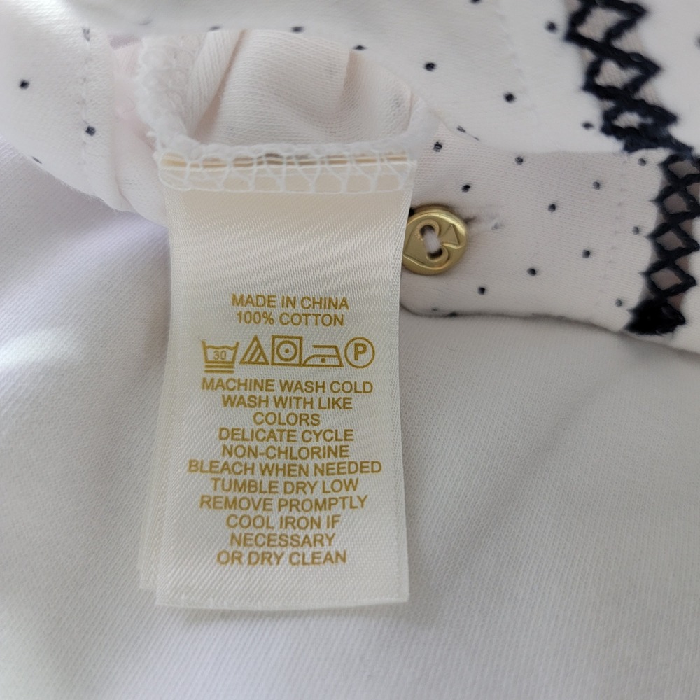 Kate Spade New York Baby Girls 3 Piece Set White Polka Dot 3M Cardigan Romper - Picture 8 of 8